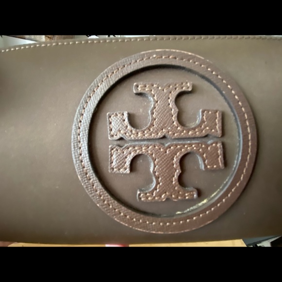 Tory Burch Brown Nylon Continental Wallet - Picture 11 of 12